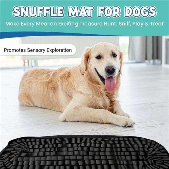 Snuffle Mat for Dogs 32x27 -  Interactive Dog Feeding Puzzle - Picture 4 of 7